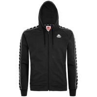 kappa jersey 222 banda zamin unisex felpa cappuccio black 3031110989 para mujer