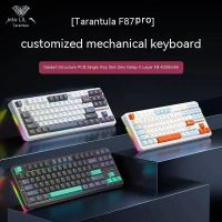 teclado mecanico aula f87pro 24gusbbluetooth modo tri inalambrico 87 teclas relleno de silenciamiento de 5 capas adecuado para juegos  escritura