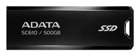 adata sc610 ssd externo 500gb usb 32 gen2 negro
