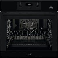 aeg steambake bes356010b electric steam oven - black black