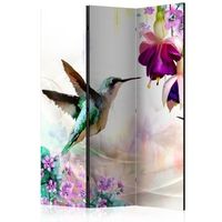 biombo - hummingbirds and flowers 135x172 cm