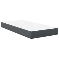 cama individual  cama para adulto  colchon de cama con colchon gris 80 x 200 cm tela
