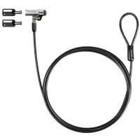 tooq tqclkc0045-g cable de seguridad tipo nano con llave para portatiles 15 metros negro