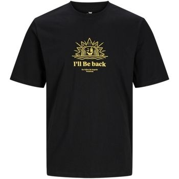 Jack & Jones Camiseta 12263604 JORGAME TEE SS CREW NECK TG BLACK para hombre