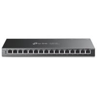 switch tp-link tl-sg116p 16 puertos gigabit poe apilable montaje en pared metal