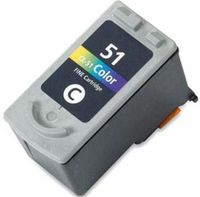 compatible colour canon cl-51 high capacity ink cartridge replaces canon 0618b001