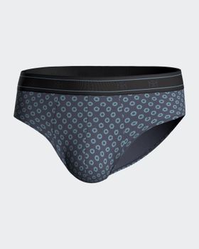 Slip de punto de hombre estampado en Algodón Modal