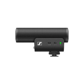 Micrófono Sennheiser MKE 400 TRS/TRRS supercardioide con filtro low-cut y control de volumen