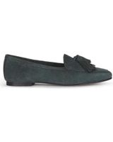 de menina step womens cardiff suede sandals green