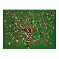 papel pintado 3d - abstracto arbol verde 200x154 cm