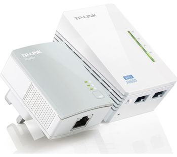 Tp-Link AV600 Wireless Powerline Adapter Kit - Twin Pack