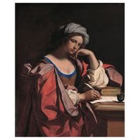 legendarte - cuadro lienzo impresion digital - sibila persica - guercino - decoracion pared cm 50x60