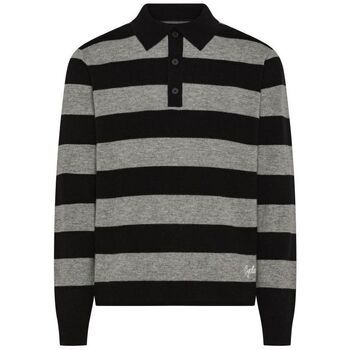 Cycle Jersey 461KC14 POLO STRIPES-1106 BLACK/LIGREY para hombre