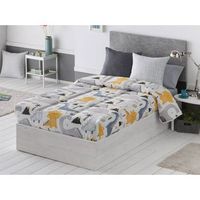 edredon ajustable dinos blanco 105cm