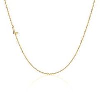 cadena de letras para mujer en oro 14 quilates