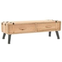 mueble para tv madera maciza de abeto 120x33x35 cm vidaxl