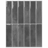 azulejo rectangular 50 uds gris 29 x 23 x 008 cm vidaxl
