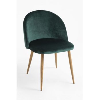 Pack 2 Sillas Vint Terciopelo De Terciopelo 77*41.50*44.50 Cm - Verde
