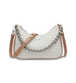 DKNY para mujer. R52E5I10 Bolso Jenna Demi blanco (OSFA), Casual, Fiesta, Sintético