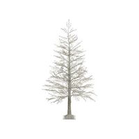 arbol de navidad artificial para interior y exterior con luces led modernos interiores estilo preiluminado 180 cm blanco suontee