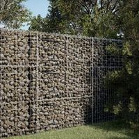 cesta gaviones  gavion para piedras  gavion decorativo con cubierta hierro galvanizado 100x100x150 cm cfw741888