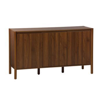 Aparador Con 3 Puertas, 140cm, Nogal