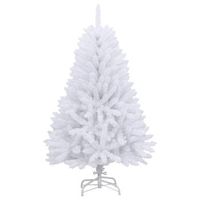 arbol de navidad  decoraciones de navidad artificial con bisagras y soporte blanco 150cm