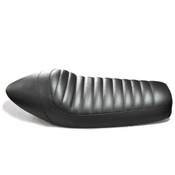 Asiento completo universal para moto Cafe Racer negro
