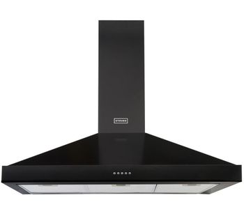 STOVES Sterling 900 Chimney Cooker Hood - Black, Black