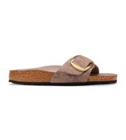 birkenstock para mujer 1032935 sandalias madrid big buckle ajuste estrecho taupe 40 plano ninguno casual