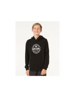 sudadera rip curl stapler hood- nino negro
