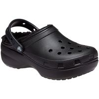 crocs zuecos sabots classic platform lined doublure douce et floue para mujer