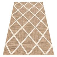 spark 0708a alfombra beige  crema - conduccion diamantes sisal es 120x170 cm
