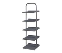 zapatero poytya 5 niveles acero 119x34x32 cm antracita encasa