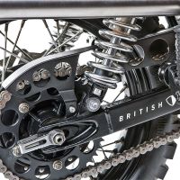protector de cadena de transmision triumph bonneville -15 british customs negro