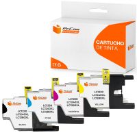 pccom essential brother lc1240xllc1220xllc1280xl cartucho tinta compatible negrocianmagentaamarillo pack 4