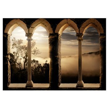 Papel Pintado 3d - Monasterio En Las Monta?as (350x245 Cm)