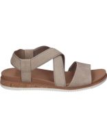 sandalias veganas con cuna para mujer skechers bobs desert kiss low 114705-tpe color taupe 40