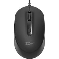 raton zoy zms08 usb 3600 dpi negro 6 botones cableado ergonomico