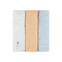 juego de panales de muselina 3 uds 100x100 cm stripy friends