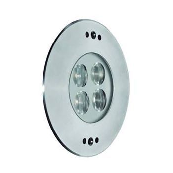 Foco Piscina Led Empotrable 4 Leds 2w 135mm 6000k Ip68 24v Dc Lúmina