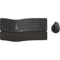 teclado rapoo 8810me inalambrico multimodo ergonomico con raton optico