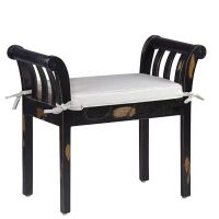 banqueta colonial negra kipas