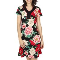 admas vestidos vestido de verano manga corta nightflowers para mujer