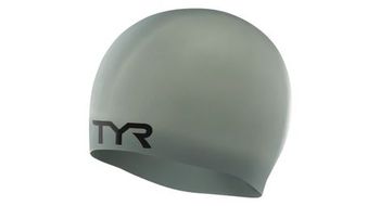 Gorro de natacion de silicona tyr gris
