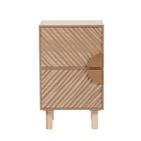 pequeno mueble de almacenaje con 2 cajones tallados