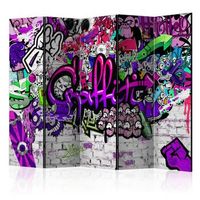biombo - purple graffiti room dividers