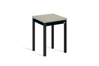 mesa cocina alta extensible libro 65130x65 cm roble pata negro