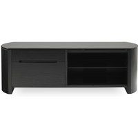 alphason finewoods 1100 tv stand - black oak black