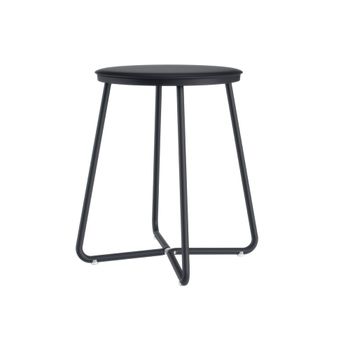 Taburete geyser acero inoxidable negro 41x38,8x38,8